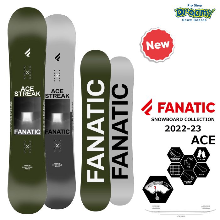 FANATIC ファナティック スノーボード 板 イー モデル ワン E-ONE 22-23