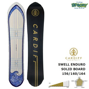 CARDIFF SNOWCRAFT J[fBtXm[Ntg SWELL ENDURO SOLID BOARD XEF SW-EN-23 pE_[ I[}Ee Xm[{[h  23-24 Ki