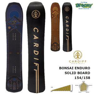 CARDIFF SNOWCRAFT J[fBtXm[Ntg BONSAI ENDURO SOLID BOARD {TC BO-EN-23 pE_[ I[}Ee Xm[{[h  23-24 Ki