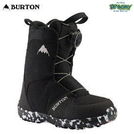BURTON バートン Kids' Burton Grom BOA Snowboard Boots 150891 スノーボードブーツ キッズ 17.5-21cm サイズアップ可能 ソフト オールマウンテン ボア 正規品
