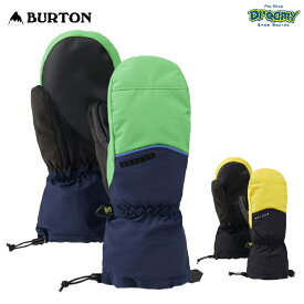 BURTON バートン Kids' Profile Mittens 151881 キッズ スノーグローブ ミトン スマートフォン対応 撥水加工 防水 透湿 取外し可能リストリーシュ ロゴ 正規品