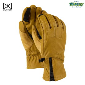 BURTON バートン [ak] Leather Tech Gloves 102981 スノーグローブ 防水レザー タッチスクリーン対応 フリースライナー 取外し可能リスト リーシュ 正規品