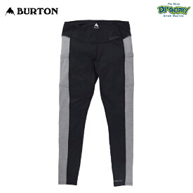 BURTON バートン Women's Midweight X Base Layer Pants 221991 ベースレイヤー スキンフィット 4WAYストレッチ 防臭加工 速乾 透湿 腿ポケット ロゴ 正規品