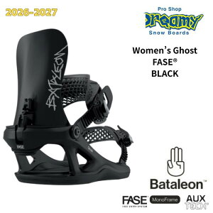 26-27 Bataleon W'S GHOST FASE �S�[�X�g BLACK ���f�B�[�X �t�@�X�g�G���g���[�V�X�e�� �o�^���I�� �X�m�[�{�[�h �o�C���f�B���O ���K�i