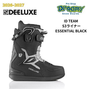 26-27 DEELUXE �f�B�[���b�N�X ID TEAM S3���C�i�[ ESSENTIAL BLACK �A�C�f�B�[ �T�[���C���i�[ �M���^ �X�m�[�{�[�h �u�[�c 572550-9081