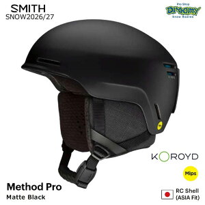 26-27 SMITH Method Pro Matte Black 0102768 Koroyd MIPS RC�V�F�� �A�W�A���t�B�b�g �_�C�����t�B�b�g�V�X�e�� Fidlock �X�m�[�w�����b�g �X�~�X ���K�i