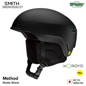 26-27 SMITH Method Matte Black 0102753 Koroyd MIPS RC�t�B�b�g �A�W�A���t�B�b�g �����������C�t�X�^�C���E�t�B�b�g�V�X�e�� �X�m�[�w�����b�g �X�~�X ���K�i