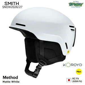 26-27 SMITH Method Matte White 0102753 Koroyd MIPS RC�t�B�b�g �A�W�A���t�B�b�g �����������C�t�X�^�C���E�t�B�b�g�V�X�e�� �X�m�[�w�����b�g �X�~�X ���K�i