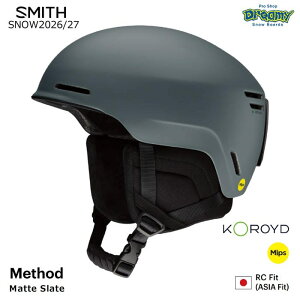 26-27 SMITH Method Matte Slate 0102746 Koroyd MIPS RC�t�B�b�g �A�W�A���t�B�b�g �����������C�t�X�^�C���E�t�B�b�g�V�X�e�� �X�m�[�w�����b�g �X�~�X ���K�i