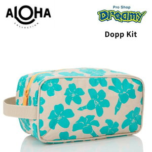 ALOHA COLLECTION �A���n�R���N�V���� Dopp Kit Puakenikeni Buds Blue Lagoon on Sandstone UBTDK0249 �y�� �h�H �r�[�` �o�b�O ��������
