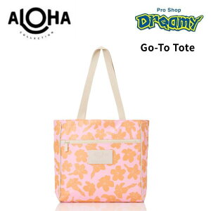 ALOHA COLLECTION �A���n�R���N�V���� Go-To Tote Puakenikeni Buds Pink Orange UBTGT0249 �y�� �h�H �r�[�` �o�b�O ��������