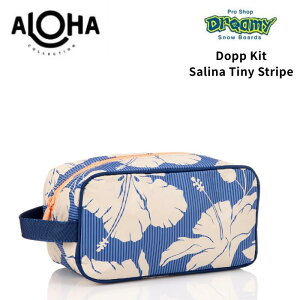 ALOHA COLLECTION �A���n�R���N�V���� Dopp Kit Salina Tiny Stripe Navy UBTDK0188 �y�� �h�H �r�[�` �o�b�O ��������