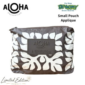 ALOHA COLLECTION �A���n�R���N�V���� ���胂�f�� Small Pouch Applique Coconut Sandstone UBTSP01117 �y�� �h�H �r�[�` �o�b�O