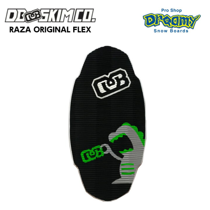 DB ディービー Raza Flex Original Black/Dino ラザ フレックスモデル 3枚層 軽量モデル Mサイズ  FLATSKIM フラットスキム スキムボード DREAMY