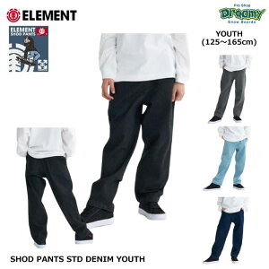 ELEMENT SHOD PANTS STD DENIM YOUTH BF026720 LbY Opc 125-165cm fj Ch Xgb` TCY\S hJ Vbh Gg Ki