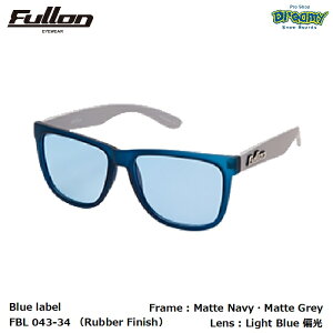 FULLON �t���[�� FBL 043-34 �iRubber Finish�j MatteNavy�EMatteGrey LightBlue�Ό������Y �E�F�����g�� ���o�[�t�B�j�b�V�� �В��ܕt�� �T���O���X ���K�i