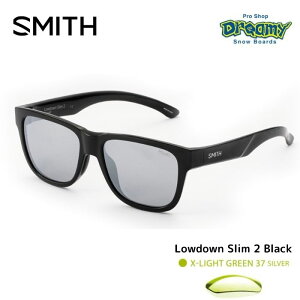 SMITH �X�~�X POLARX Lowdown Slim 2 Black 207700093 X-Light Green 37 Silver Mirror �T���O���X ���K�i