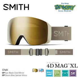 24-25 SMITH スミス 4D Mag XL 010275002 Chalk ハードケース/ゴーグルソック付き スノーゴーグル 正規品