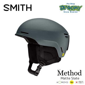 24-25 SMITH スミス METHOD MIPS 010274606 MATTE SLATE アジアフィット KOROYD S/M/L スノーヘルメット 正規品