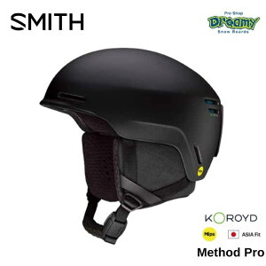 25-26 SMITH スミス Method Pro MIPS 01027524mb Matte Black Koroyd アジアフィット S/M/L スノーヘルメット 正規品