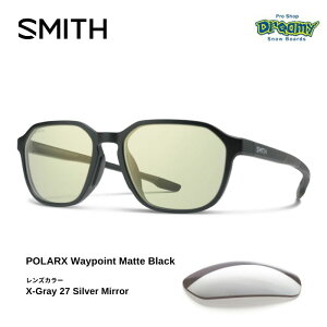 SMITH �X�~�X POLARX Waypoint Matte Black/X-Gray 27 Silver Mirror 207701055 �Ό������Y �n�[�h�P�[�X�t�� �T���O���X �A�E�g�h�A ���K�i