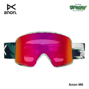 25-26 ANON アノン M6 3054610E4W Family Tree/Perceive Sunny Red ローブリッジフィット ボーナスレンズ/MFIフェイスマスク付属 スノーゴーグル 正規品