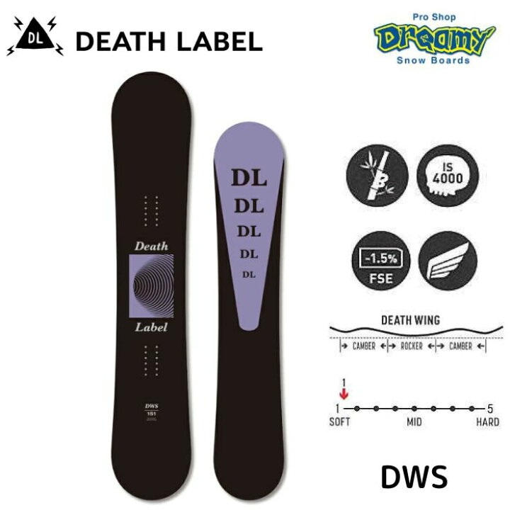 楽天市場】24-25 DEATH LABEL デスレーベル DWS BLACK 137/142/148/151 