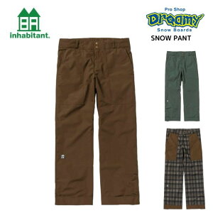 inhabitant Cnr^g PADDED PANTS ISM23OB52 pc//Xm[/ϐ/ CHRCL BROWN/GREEN/BROWN2 S ~ 2024f Ki