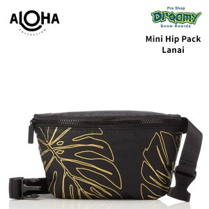 ALOHA COLLECTION �A���n�R���N�V���� MiniHipPack Lanai GoldOnBlack HIP26906-0206 �y�� �h�H �r�[�` �o�b�O