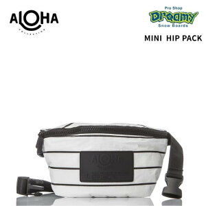 ALOHA COLLECTION �A���n�R���N�V���� MINI HIP PACK PINSTRIPE BLK/WHT �q�b�v�o�b�O �y�� �h�H �r�[�` �o�b�O