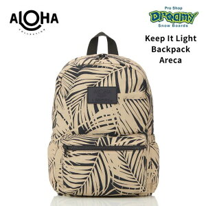 ALOHA COLLECTION �A���n�R���N�V���� KeepItLightBackpack Areca FrappeOnBlack UBNBP0118FRBL �y�� �h�H �r�[�` �o�b�O