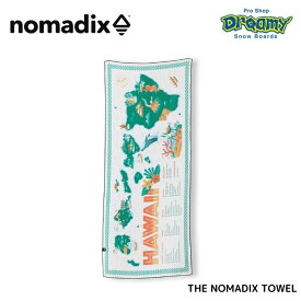 NOMADIX ノマディックス THE NOMADIX TOWEL ノマディックスタオル HawaiiMap 1700010134222 ヨガマット アウトドア フィットネス ビーチタオル 吸水性 速乾性 正規品