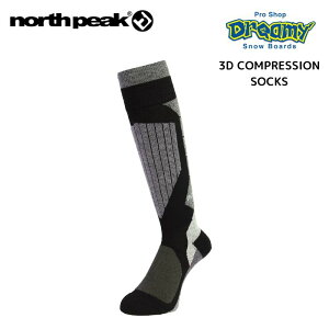 north peak m[Xs[N 3D COMPRESSION SOCKS \bNX ^Cv Xm[{[h mE[gp BK MP-685 Ki