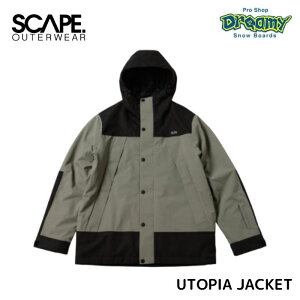 24-25 SCAPE GXP[v UTOPIA JACKET 711-243-02 LIGHT KHAKI/BLACK Xm[WPbg EFA ϐ10000mm 2LAYER Ki