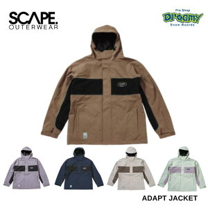 25-26 SCAPE エスケープ ADAPT JACKET 711-253-05 耐水圧20000mm 2レイヤー ジャケット スノーボードウェア 正規品