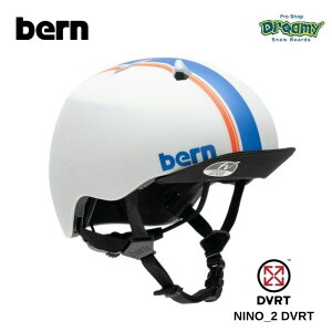 BERN o[ NINO_2 DVRT wbg BEBB32 SATIN WHITE RACING STRIPE qp US FIT XP[g{[h Xm[{[h Ki