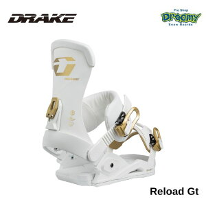 25-26 DRAKE ドレイク Reload Gt WHITE プレミアムMFCストラップ フリースタイル グラトリ 中川智貴 バインディング スノーボード 正規品