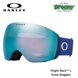 OAKLEY オークリー Flight Deck L Snow Goggles 7050D4 スノーゴーグル Prizm Snow Sapphire Iridium/Matte Navy23-24モデル 正規品