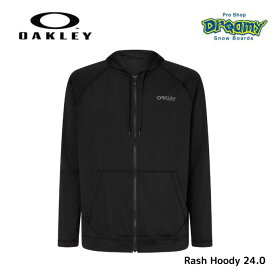 OAKLEY オークリー Rash Hoody 24.0 Blackout ラッシュフルジップフーディー ロゴ 吸汗速乾 ストレッチ性 FOA406263-02E 正規品