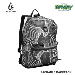 VOLCOM {R PACKABLE BACKPACK VMXX07JMEA BLACK WHITE S obNpbN 2024 SUMMER f Ki