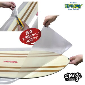 orange IW #150619 Deck Guard Film 150cm fbLK[htB fB[X LbYTCY Xm[{[h یV[g fbLV[g  50~N Ch{[hΉ pE_[{[hΉ
