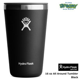 Hydro Flask ハイドロフラスク 16oz All Around Tumbler #890117 Black 473ml ステンレス タンブラー 真空断熱構造 アウトドア マイカップ 8901170032221 正規品
