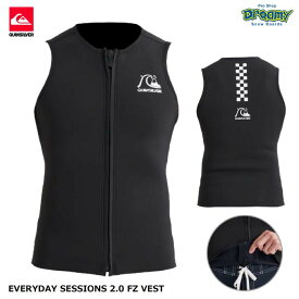 QUIKSILVERクイックシルバー EVERYDAY SESSIONS 2.0 FZ VEST QWT241707 ウェットスーツ ベスト ノースリーブ フロントジップ JapanFiT AQUAα サーフィン 正規品