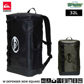 QUIKSILVER クイックシルバー W DEFENSER NEW SQUARE QBG241010 バックパック 32L 耐水 防護 ウェビング ラップトップスリーブ ポケット タピール ロゴ 正規品