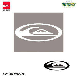 QUIKSILVER NCbNVo[ SATURN STICKER QOA215324 XebJ[ T^[ S JbeBOV[g H7.6cm x W20cm WHT BLK Ki