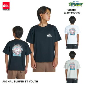 QUIKSILVER ANIMAL SURFER ST YOUTH KST262002 �L�b�Y T�V���c 130-160cm ���� ���[�Y�t�B�b�g ���� �X�g���b�` UV�J�b�g �v�����g �N�C�b�N�V���o�[ ���K�i