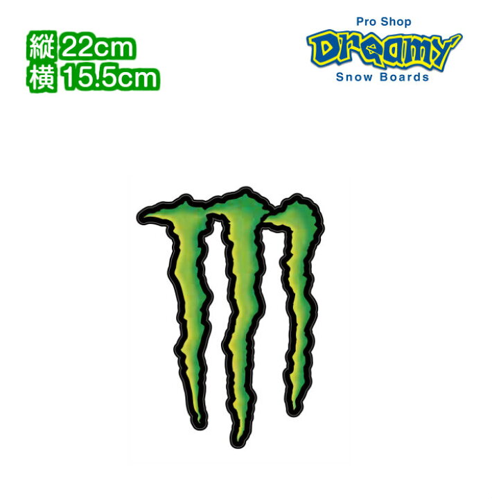 楽天市場】MONSTER ENERGY モンスターエナジー ステッカー E-1 22cm  