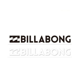 BILLABONG W220mm ステッカー STICKERS カッティング B00S11 BLK WHT ロゴ 正規品