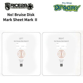 シートの厚さがUP! RICE28 No! Bruise Disk Mark Sheet Mark 2 N007 N008デッキシート 板折れ防止 保護シート ライス スノーボード