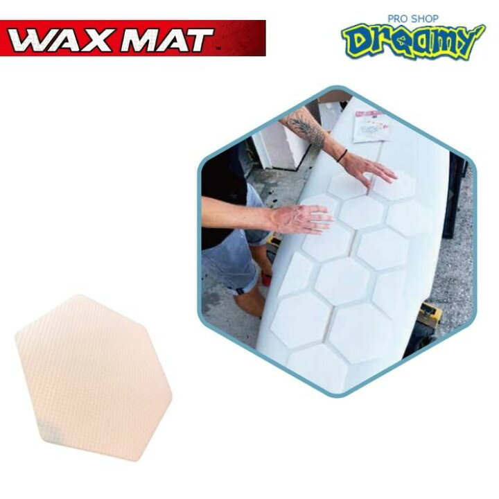 楽天市場】WAXMAT ワックスマット WAX MAT 1枚入り HONEY COMB ホワイト 白 サーフィン サーフボード ワックス WAX :  DREAMY